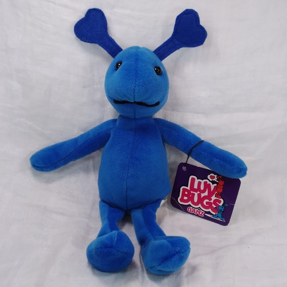 Ganz LUV BUGS Blue Plush TOY Beanie Stuffed Bug 1996 10" - Picture 12 of 12
